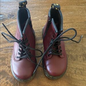 Dr. Martens Cherry Red Lace-Up Boots
